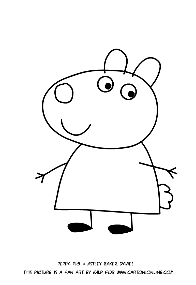Suzy sheep coloring pages
