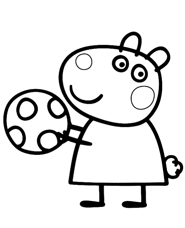 Big suzy the sheep coloring page