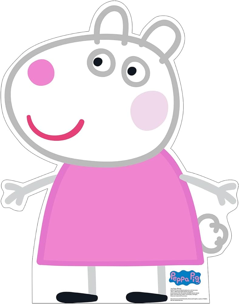Cardboard people suzy sheep cardboard cutout standup
