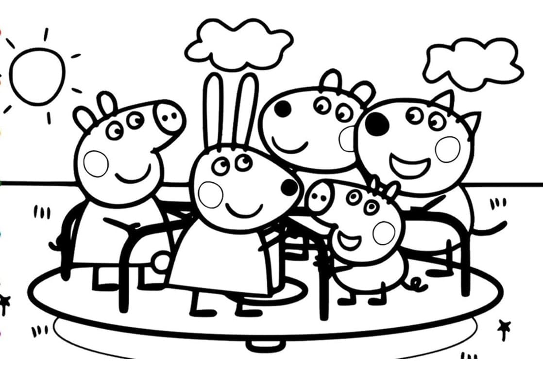 Peppa pig coloring pages