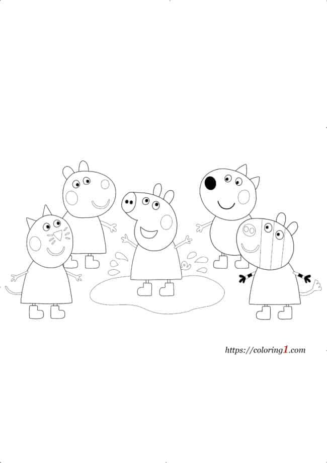 Peppa pig coloring pages