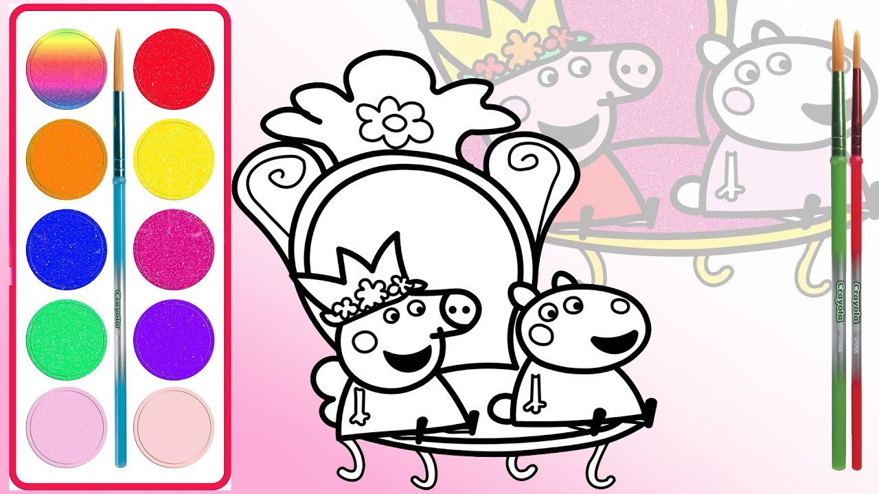Peppa pig coloring pages how to draw peppa pig and suzy peppa pig and suzy sheep