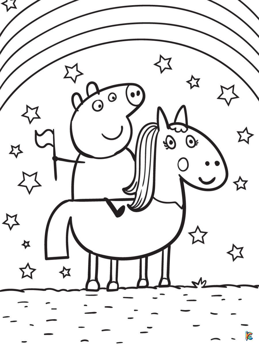 Peppa pig coloring pages â
