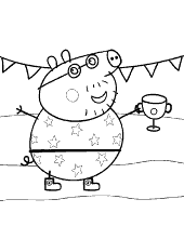 Big suzy the sheep coloring page