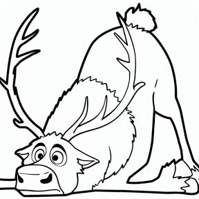 Image result for frozen sven coloring pages coloring pages frozen coloring pages reindeer drawing
