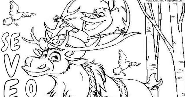Sven olaf coloring pages rcoloringpagespdf