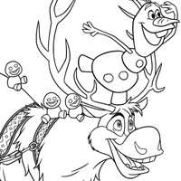 Frozen coloring pages