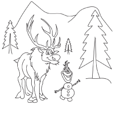Beautiful frozen coloring pages for your little princess