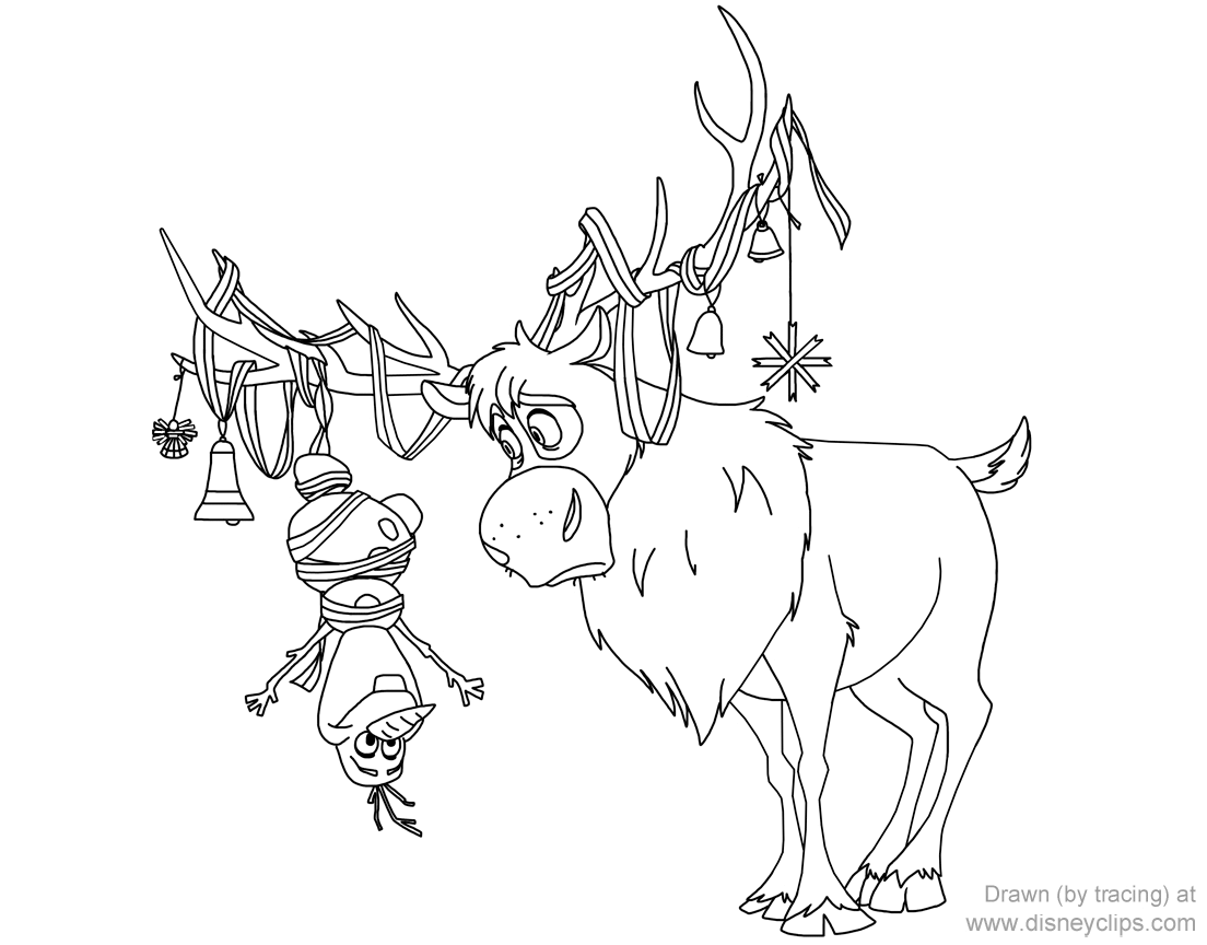 Frozen coloring pages