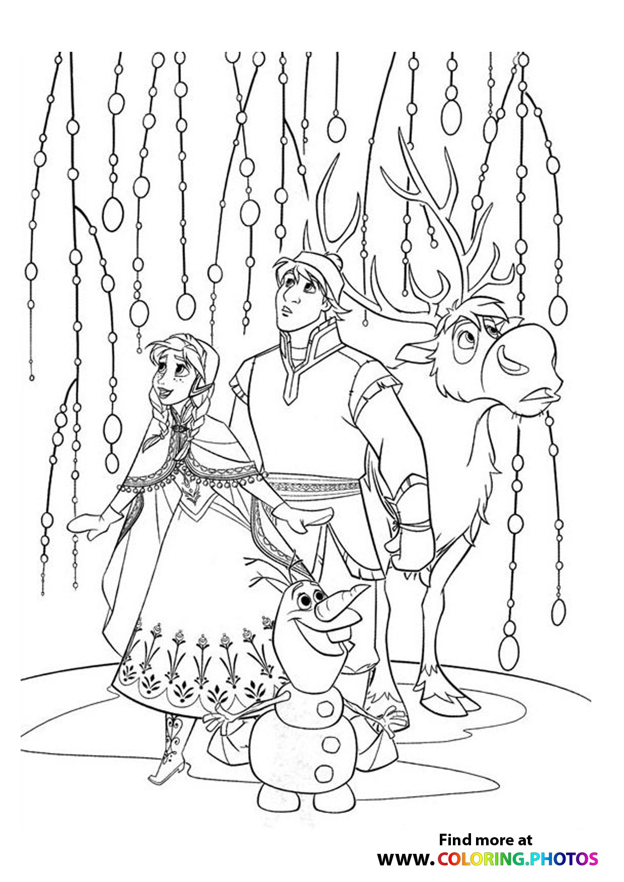 Frozen anna sven and kristoff