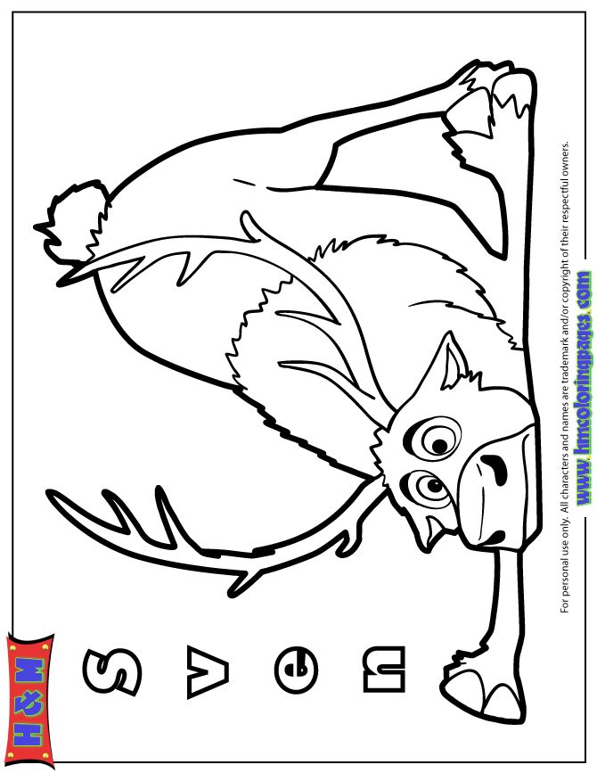 Disney frozen coloring pages sven sven the reindeer coloring frozen coloring pages frozen coloring coloring pages
