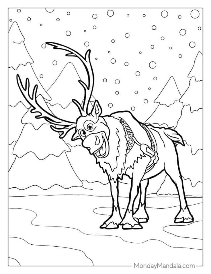 Sven coloring page frozen coloring pages frozen coloring pages frozen coloring coloring pages