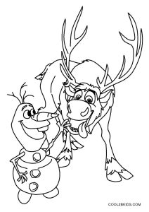 Free printable frozen coloring pages for kids