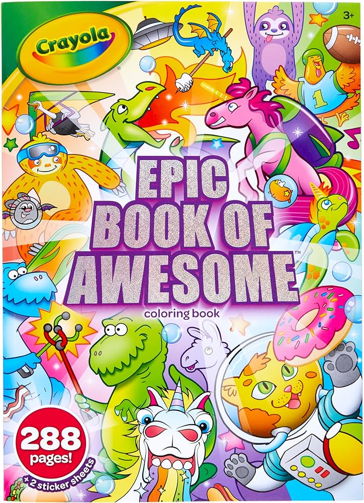 Crayola epic book of awesome all