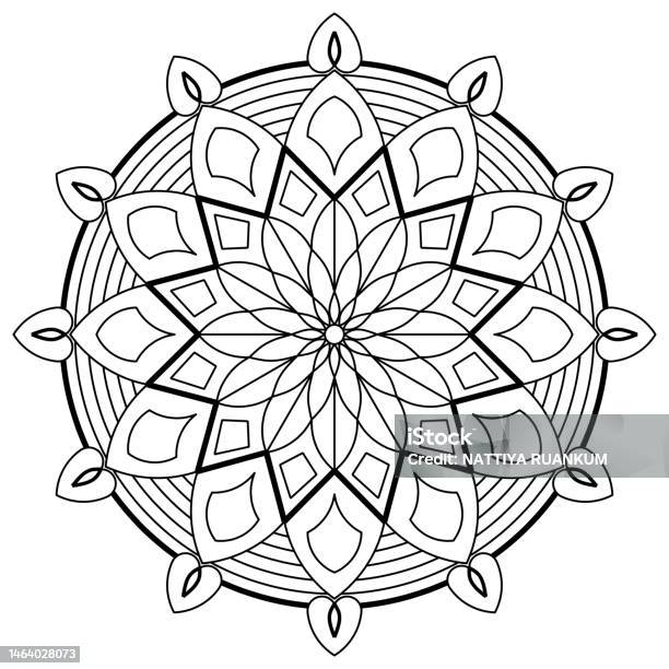 Luxury pattern mandala mandala coloring page adult coloring page mandalas art therapy and healing coloring page mandala on white background