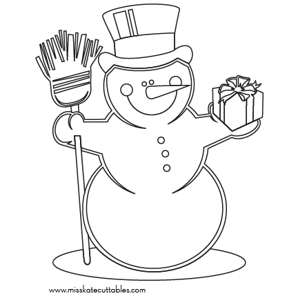 Snowman coloring page svg scrapbook cut file cute clipart files for silhouette cricut pazzles free svgs