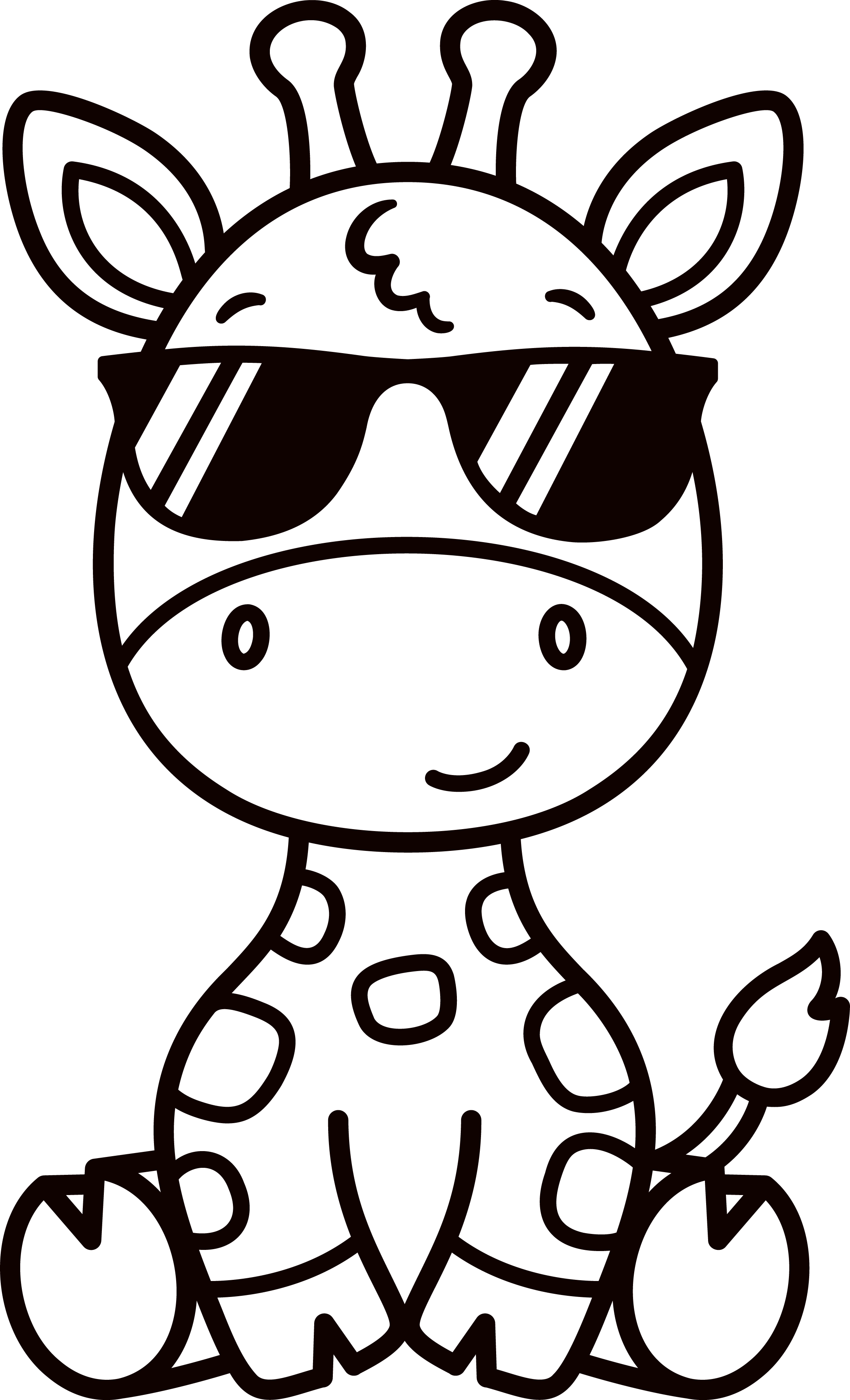 Safari funny animals svg