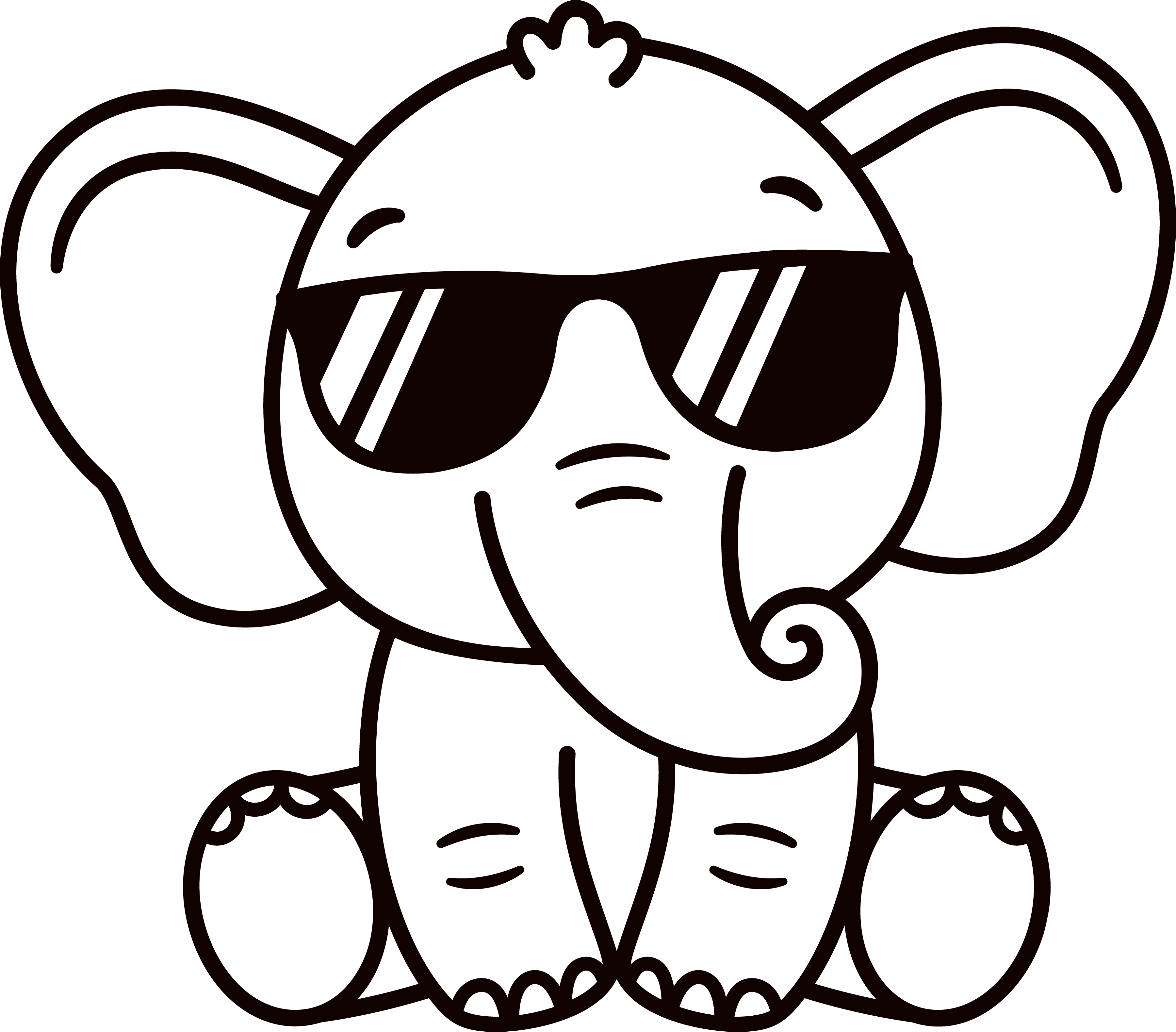 Safari funny animals svg