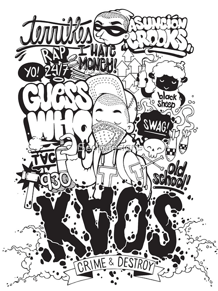 Cool graffiti illustration