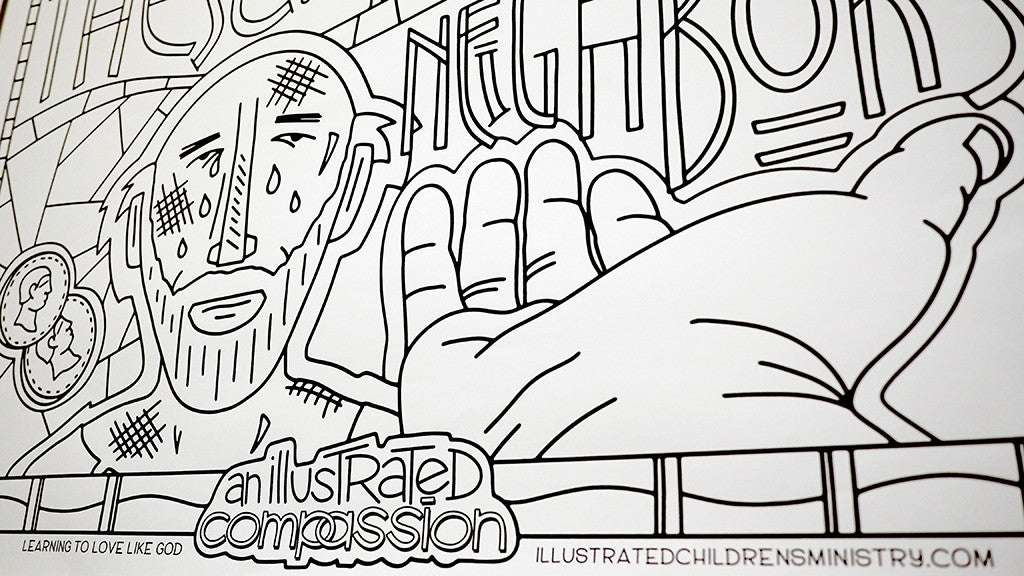 Illustrated passion coloring posters â illustrated ministry