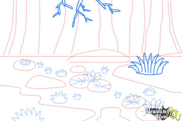 How to draw a swamp