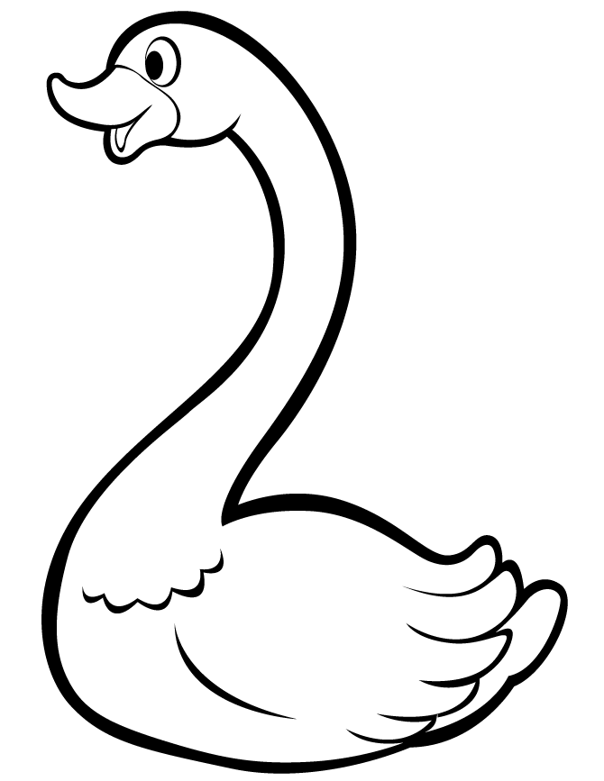 Swan coloring pages