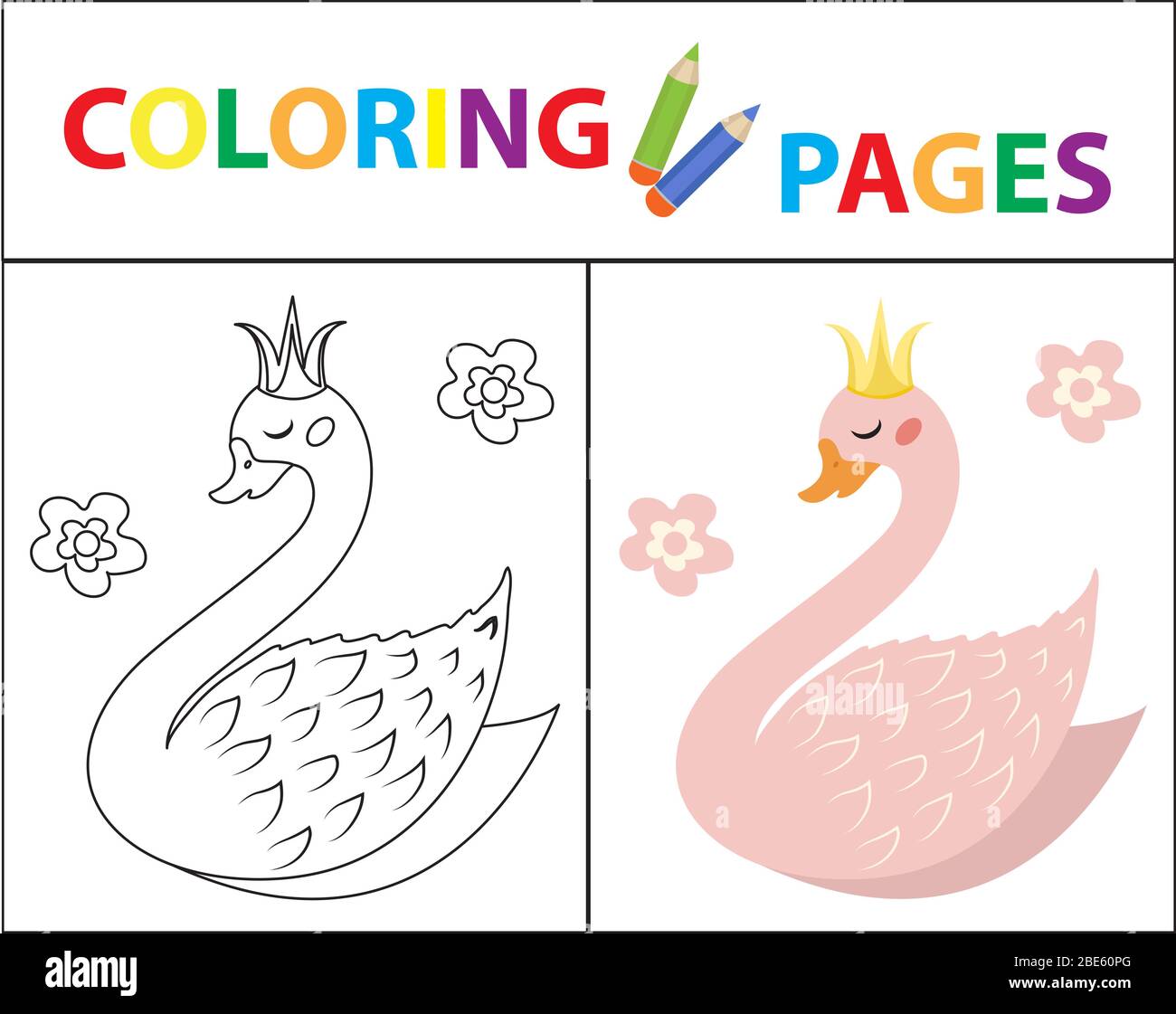 Swan cartoon hi