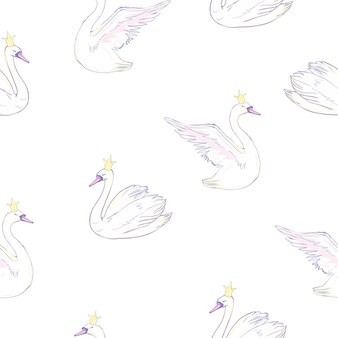 Page swan coloring designs images