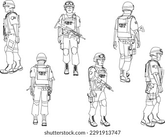 Swat vector art graphics
