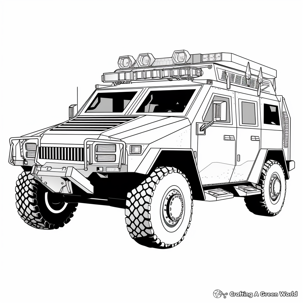 Police car coloring pages