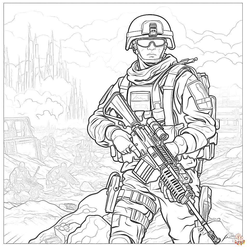 Printable war coloring pages free for kids and adults