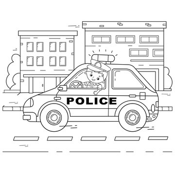 Coloring page police images â browse photos vectors and video