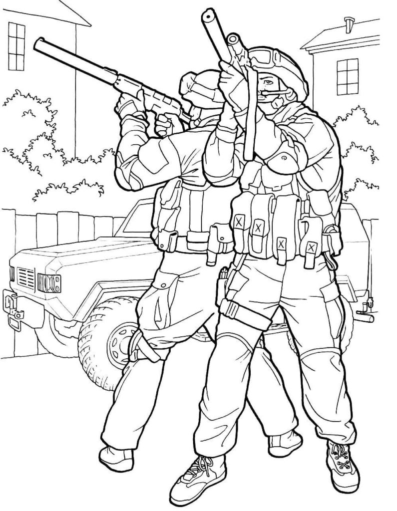 Soldiers coloring pages print free for boys