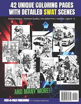 Swat coloring book police action