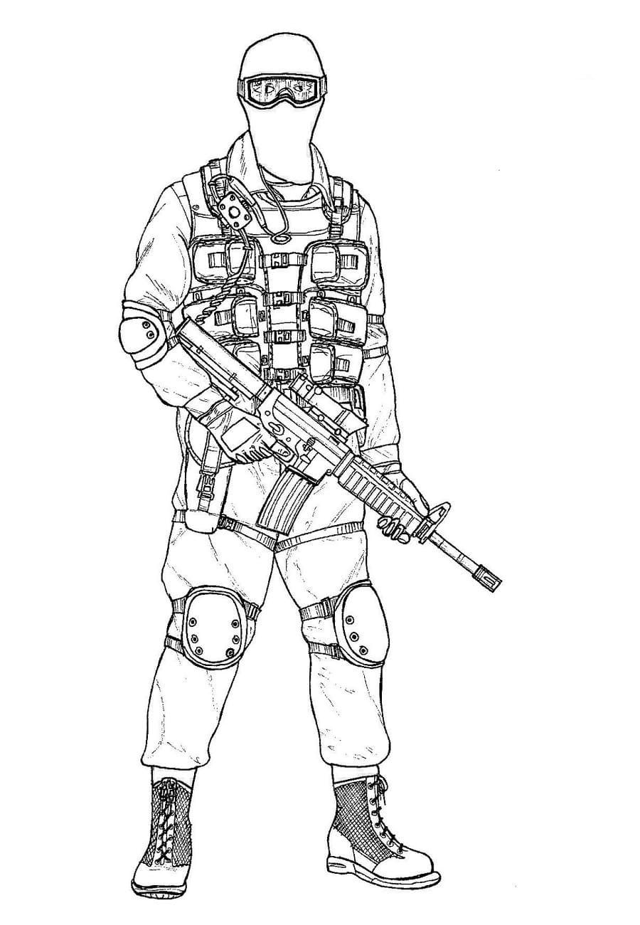 Soldiers coloring pages print free for boys
