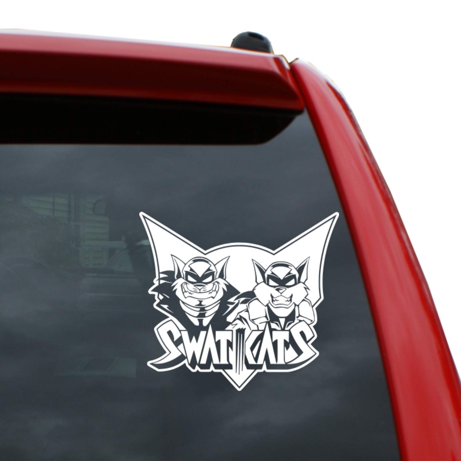 Black heart decals more swat kats vinyl decal sticker color white tall sports outdoors