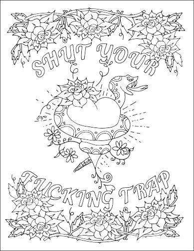 Pin by lisa tidmarsh on colouring pages for grown ups âï swear word coloring book words coloring book printable coloring book