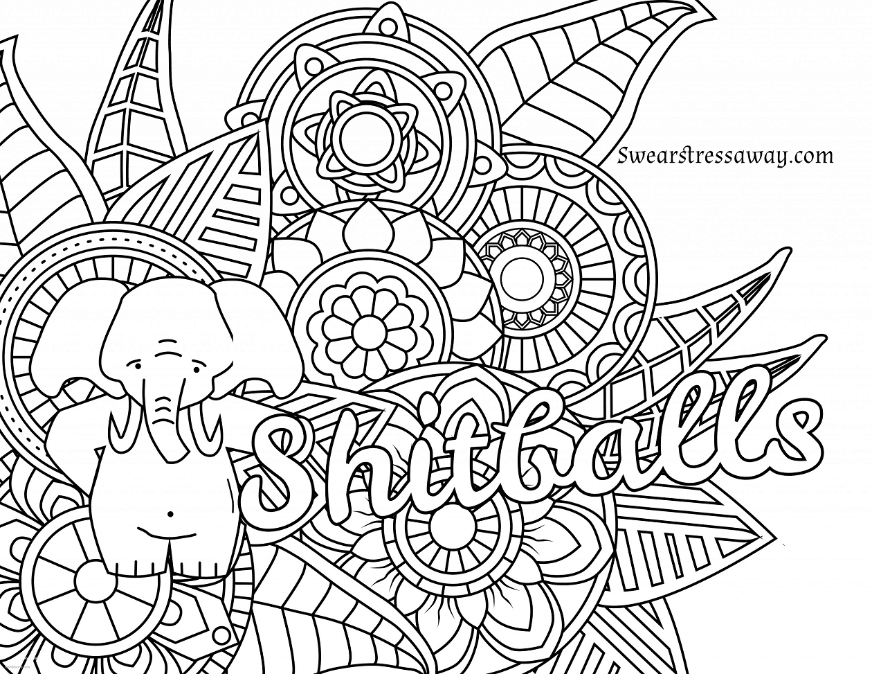 Swear word coloring pages printable for free download