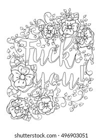 Swear words coloring images stock photos d objects vectors