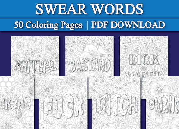 Adult coloring book swear words coloring pages curse words coloring pages dirty coloring pages printable pdf download