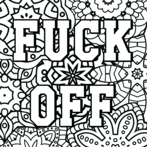 Swear word coloring pages printable for free download