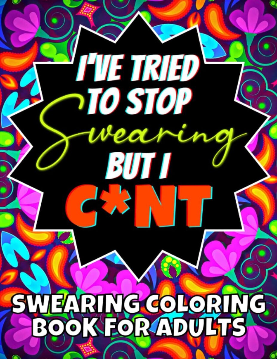 Swear word coloring book for adults adult cuss coloring pages with funny