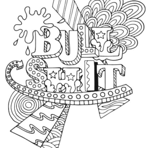 Swear word coloring pages printable for free download