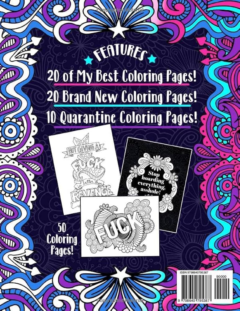 Fck off this is my coloring book the very fcking best of john t swear word adult coloring book pages with stress relieving and relaxing designs t john books