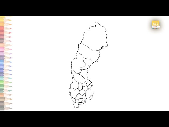 Map of sweden outline sketch how to draw sweden map drawing step by step outline drawings