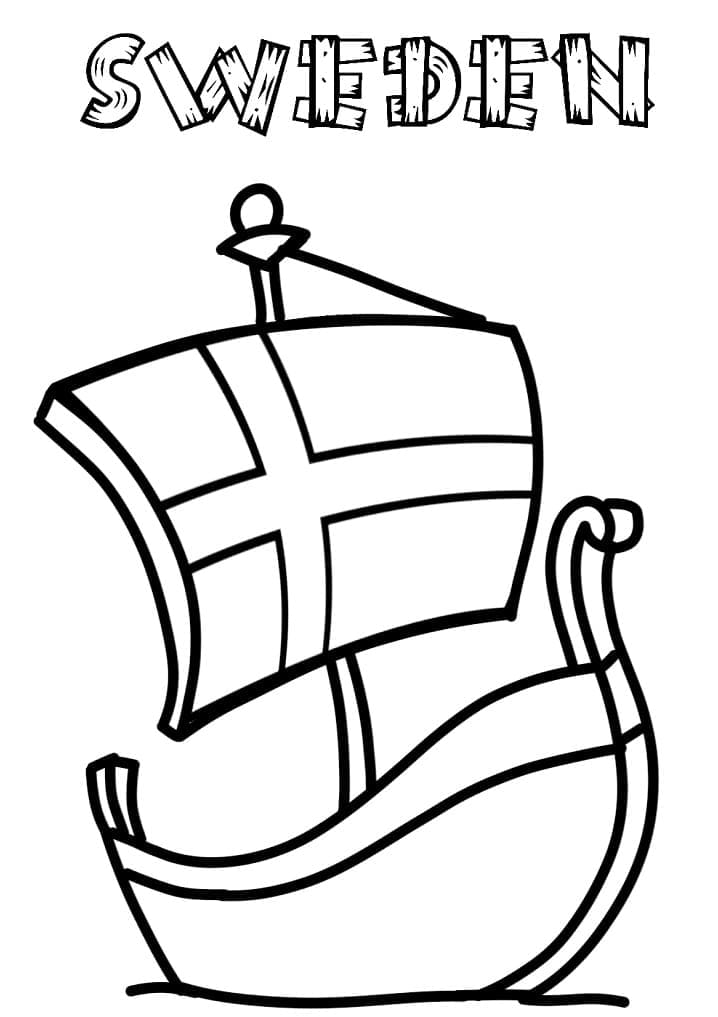 Sweden coloring pages
