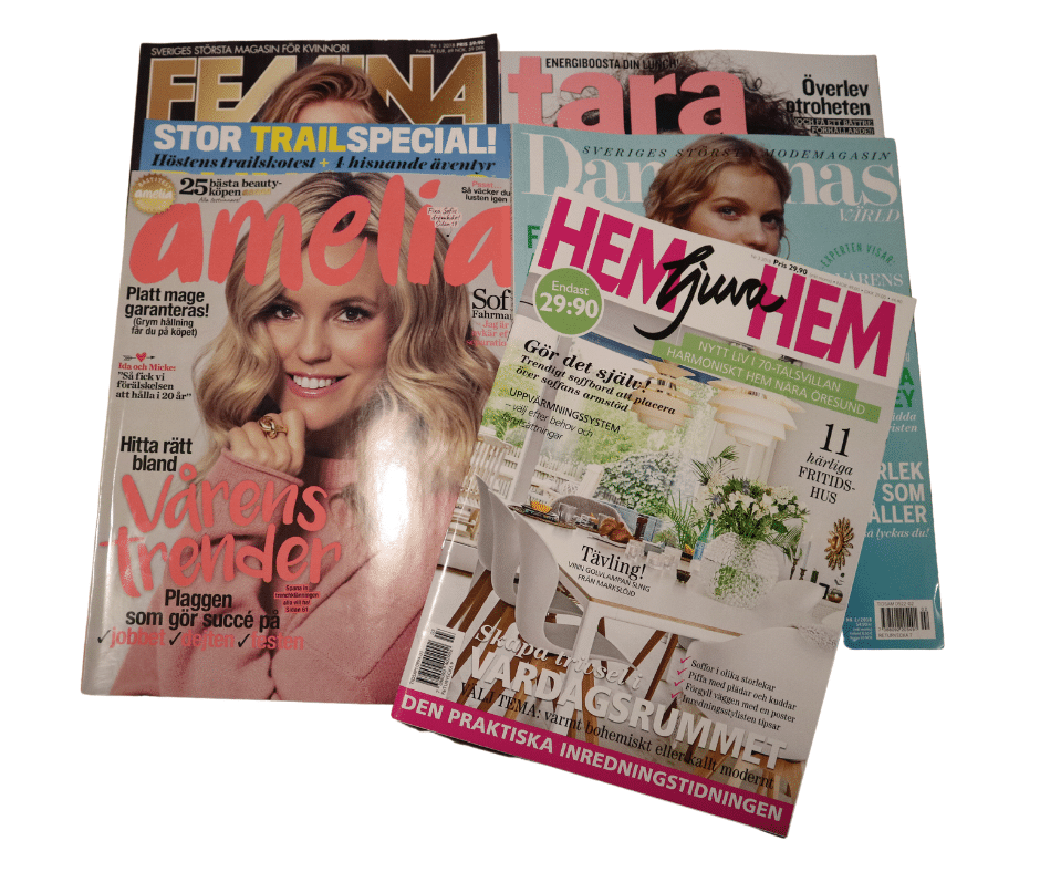 Swedish newspapers magazines