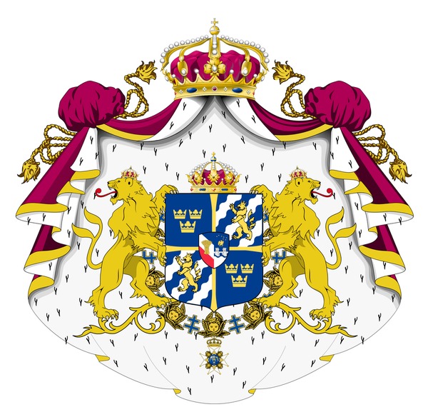 Hundred crown emblem sweden royalty