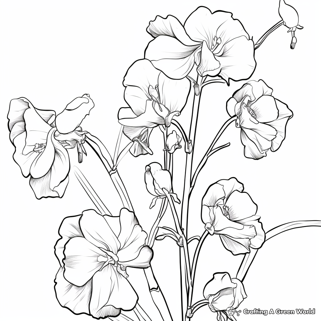 Peas coloring pages