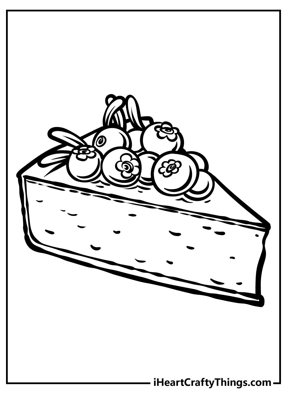 Dessert coloring pages free printables